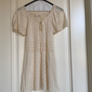 Guess knitted tunic top.  Size Small - Beige